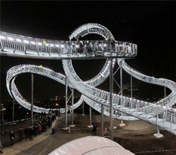 Heike Mutter and Ulrich Genth, Tiger & Turtle – Magic Mountain, Landmarke Angerpark, City of Duisburg. A project of the cultural capital of Europe RUHR.2010 